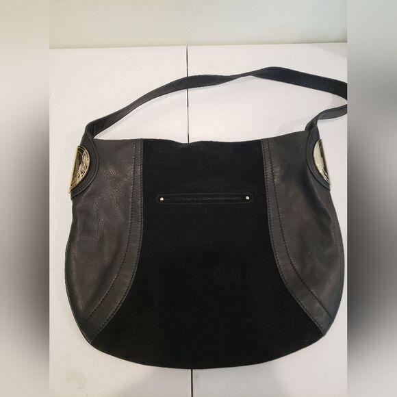 B Makosky Suede And Leather Bag - Picture 1 of 7